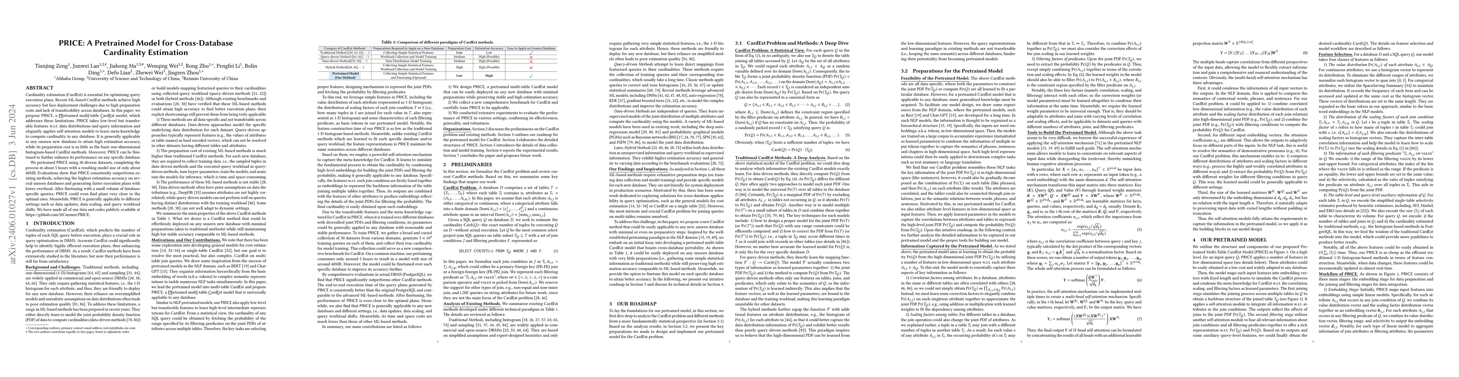Thumbnail for PRICE: A Pretrained Model for Cross-Database Cardinality Estimation