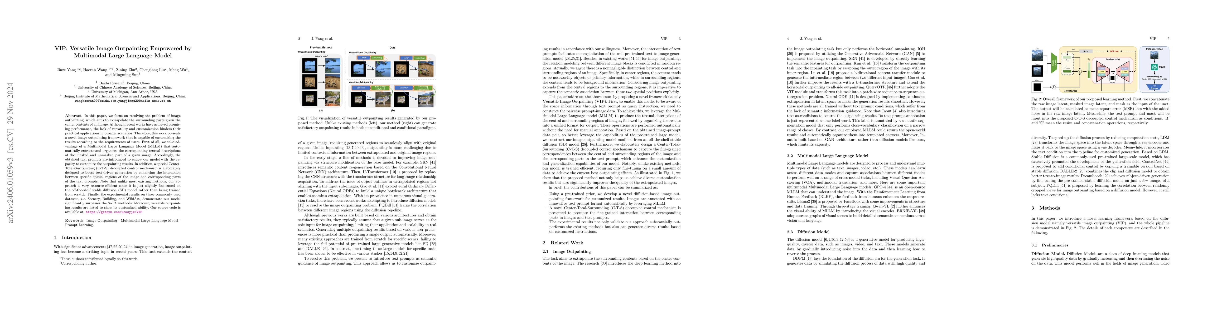 Thumbnail for VIP: Versatile Image Outpainting Empowered by Multimodal Large Language
  Model