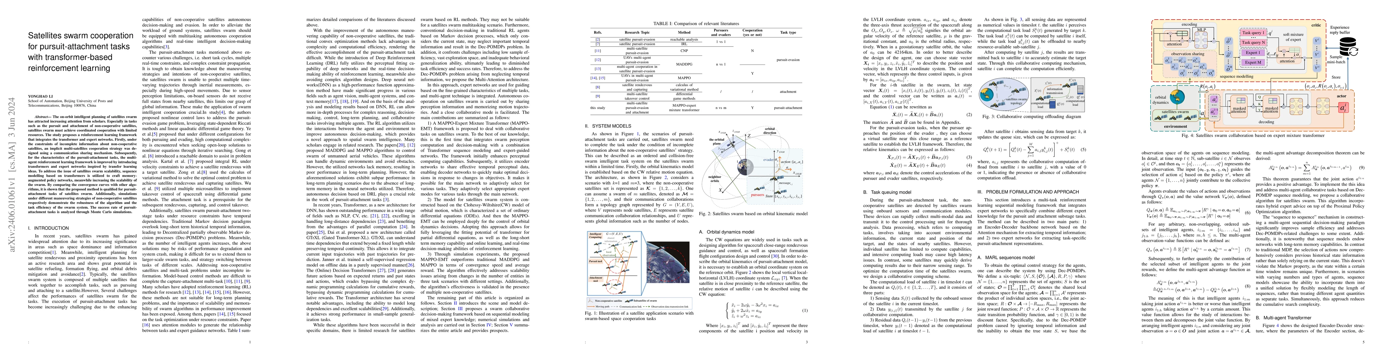 Thumbnail for Satellites swarm cooperation for pursuit-attachment tasks with
  transformer-based reinforcement learning