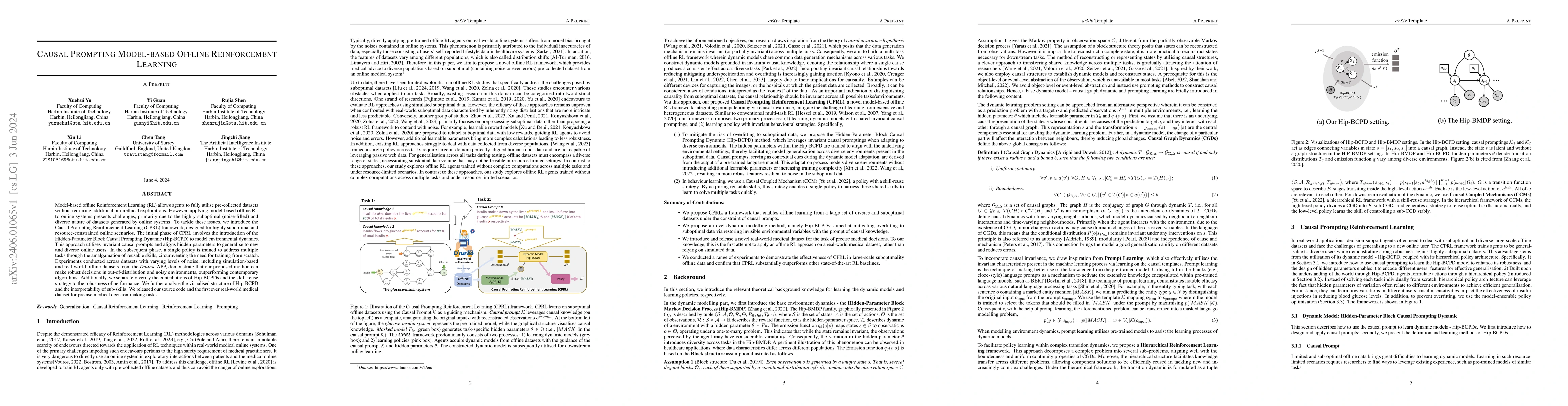 Thumbnail for Causal prompting model-based offline reinforcement learning
