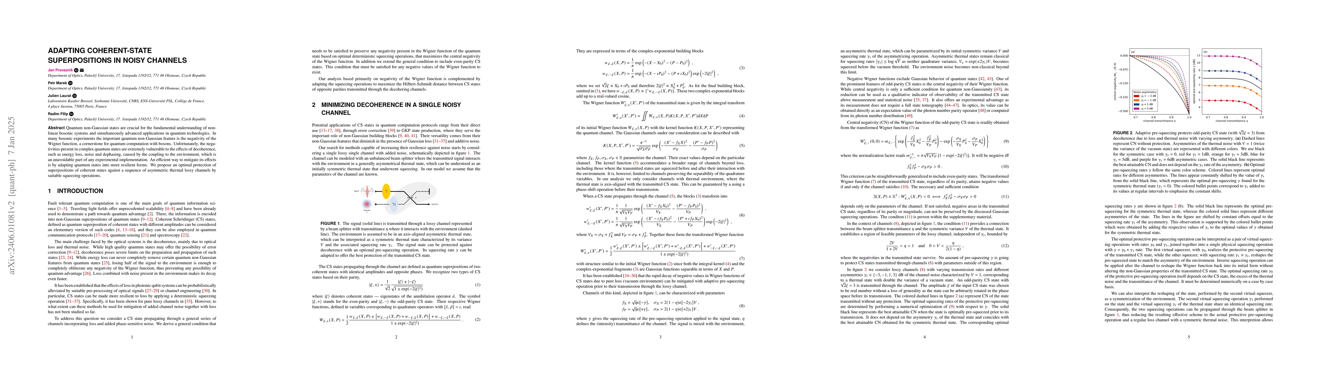 Thumbnail for Adapting coherent-state superpositions in noisy channels