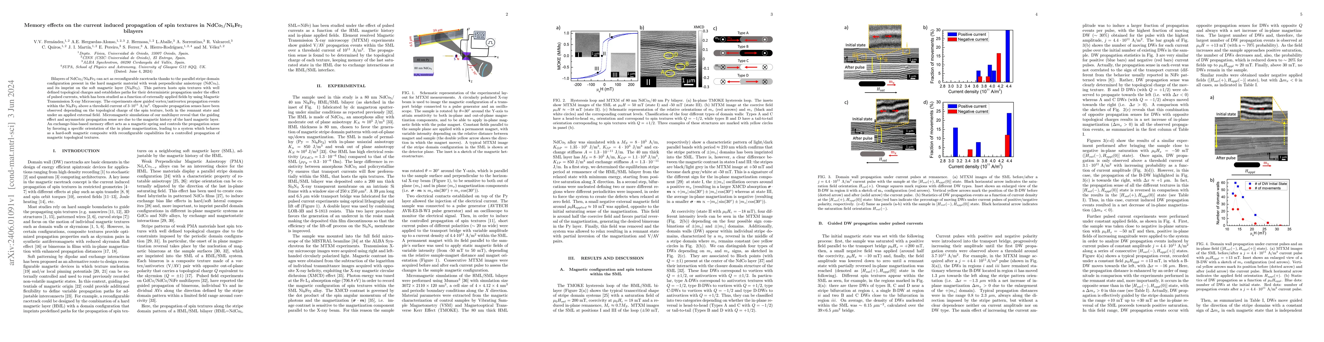Thumbnail for Memory effects on the current induced propagation of spin textures in
  NdCo$_5$/Ni$_8$Fe$_2$ bilayers
