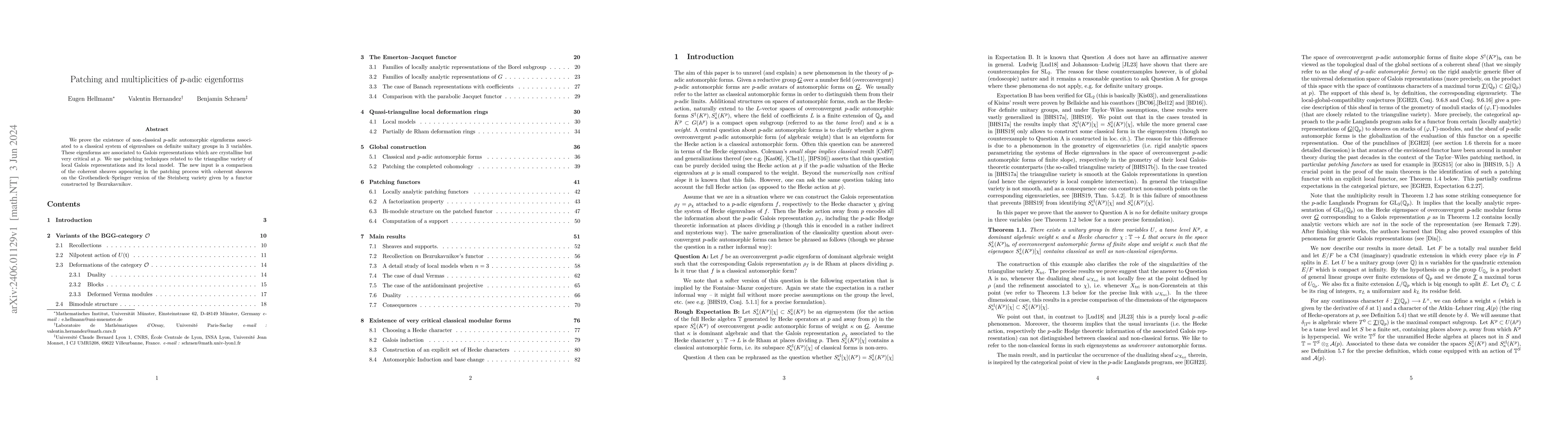 Thumbnail for Patching and multiplicities of p-adic eigenforms