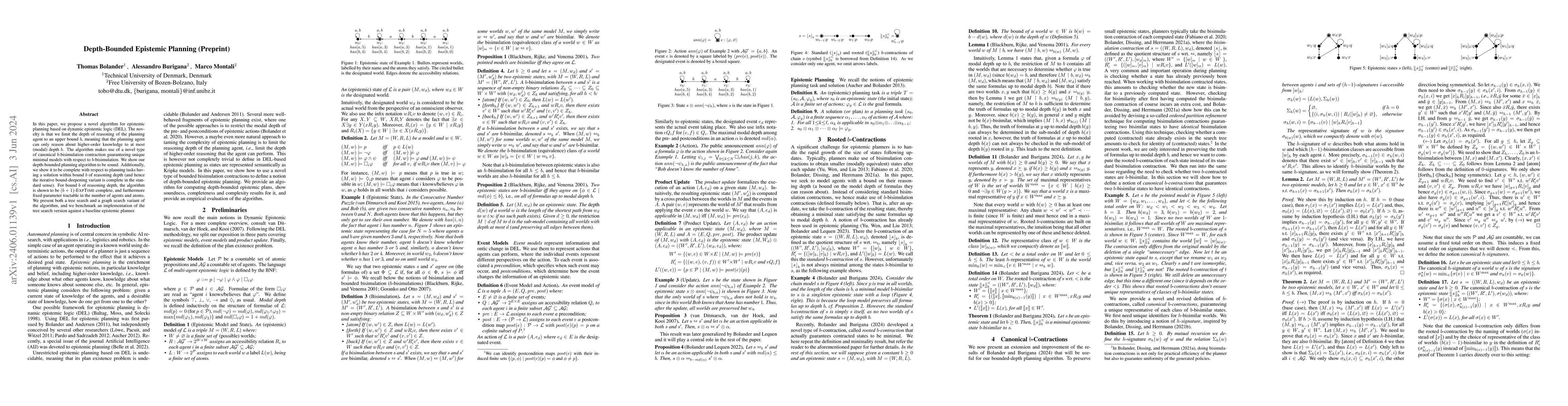 Thumbnail for Depth-Bounded Epistemic Planning