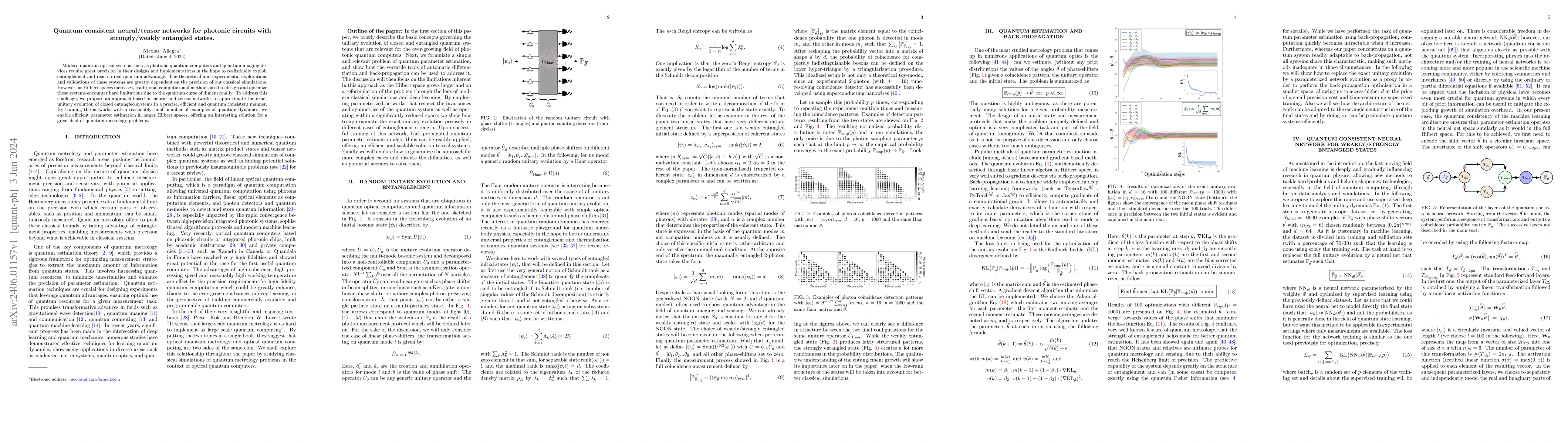 Thumbnail for Quantum consistent neural/tensor networks for photonic circuits with
  strongly/weakly entangled states