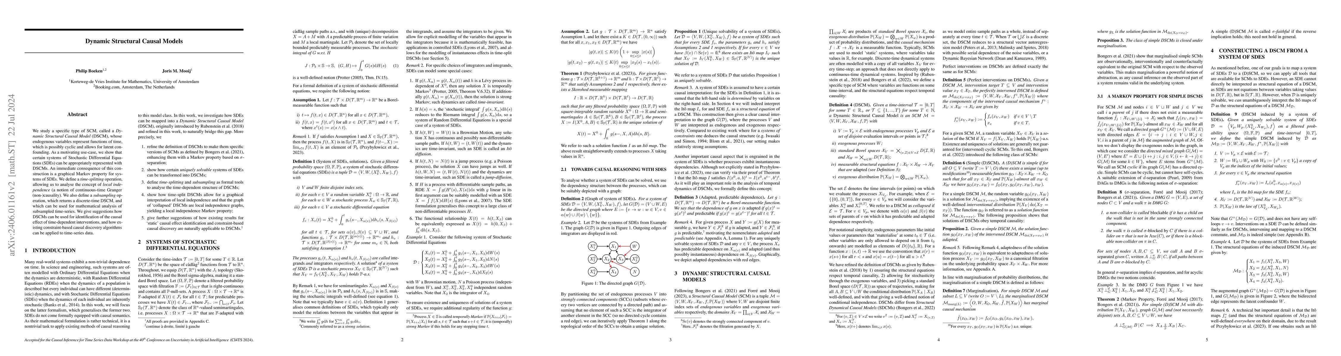 Thumbnail for Dynamic Structural Causal Models