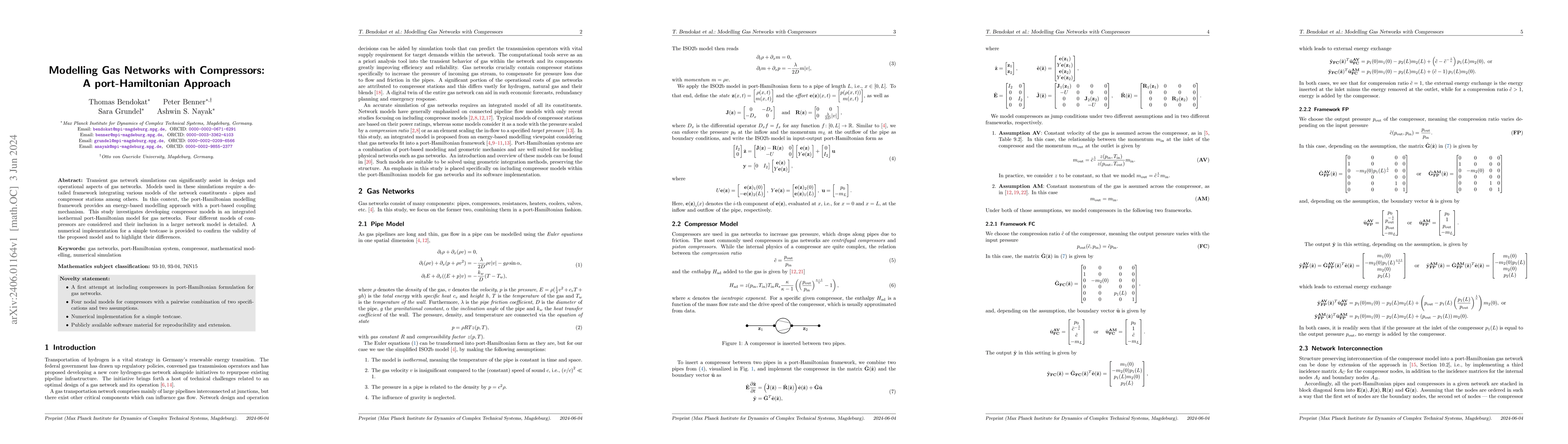 Thumbnail for Modelling Gas Networks with Compressors: A port-Hamiltonian Approach