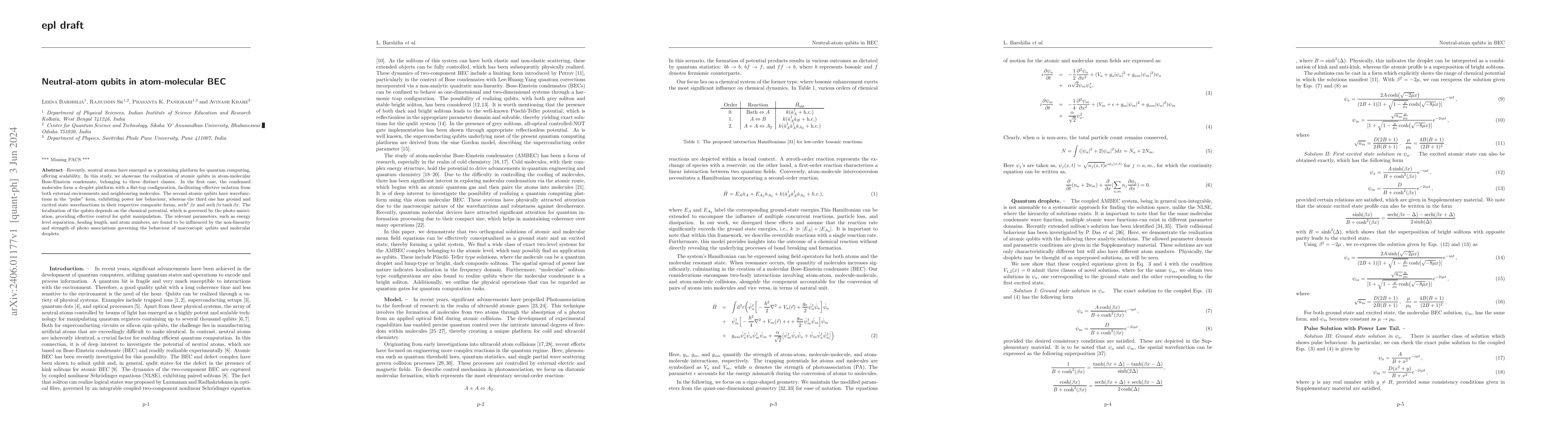 Thumbnail for Neutral-atom qubits in atom-molecular BEC