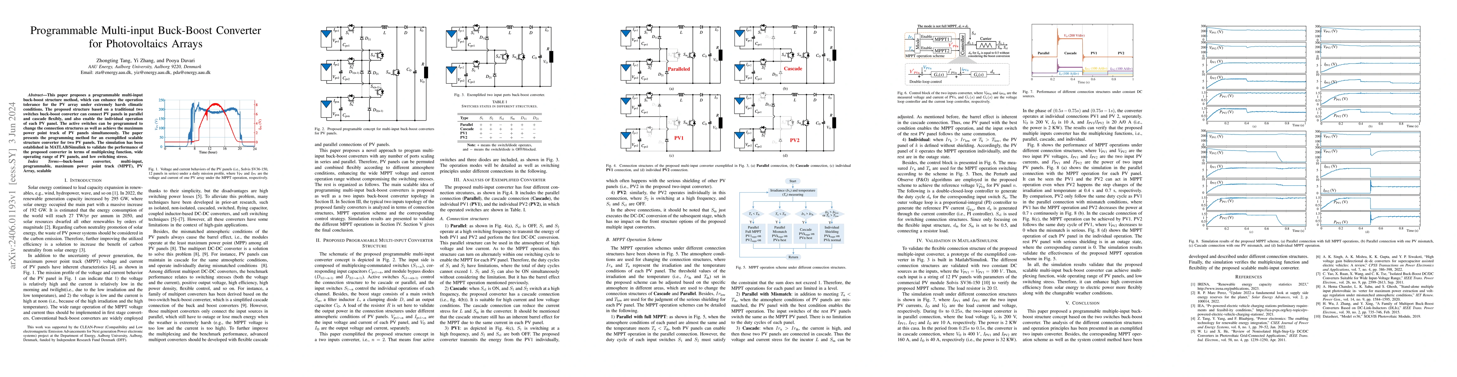 Thumbnail for Programmable Multi-input Buck-Boost Converter for Photovoltaics Arrays