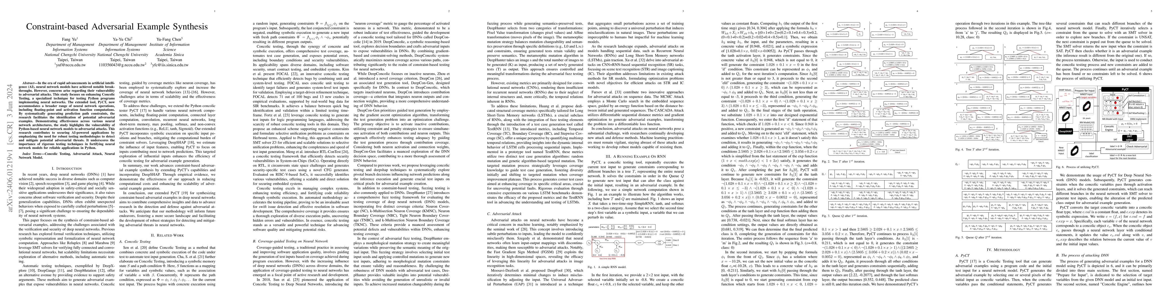 Thumbnail for Constraint-based Adversarial Example Synthesis