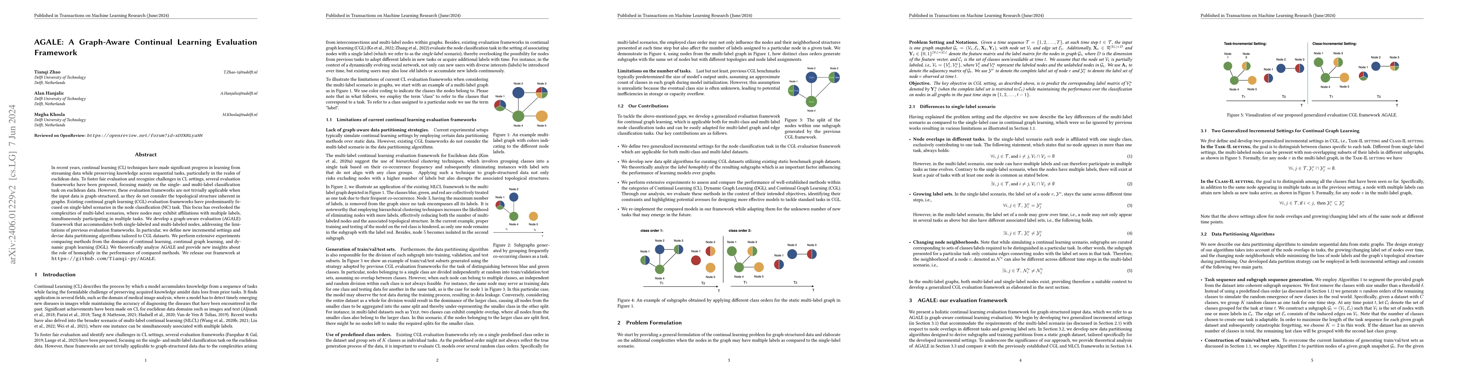 Thumbnail for AGALE: A Graph-Aware Continual Learning Evaluation Framework