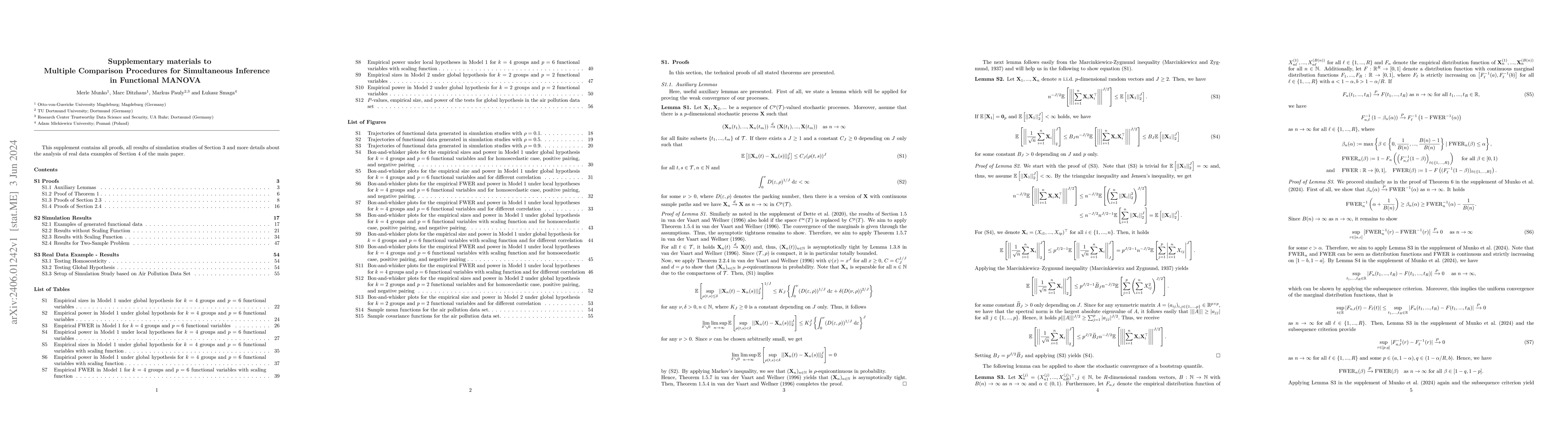 Thumbnail for Multiple Comparison Procedures for Simultaneous Inference in Functional
  MANOVA