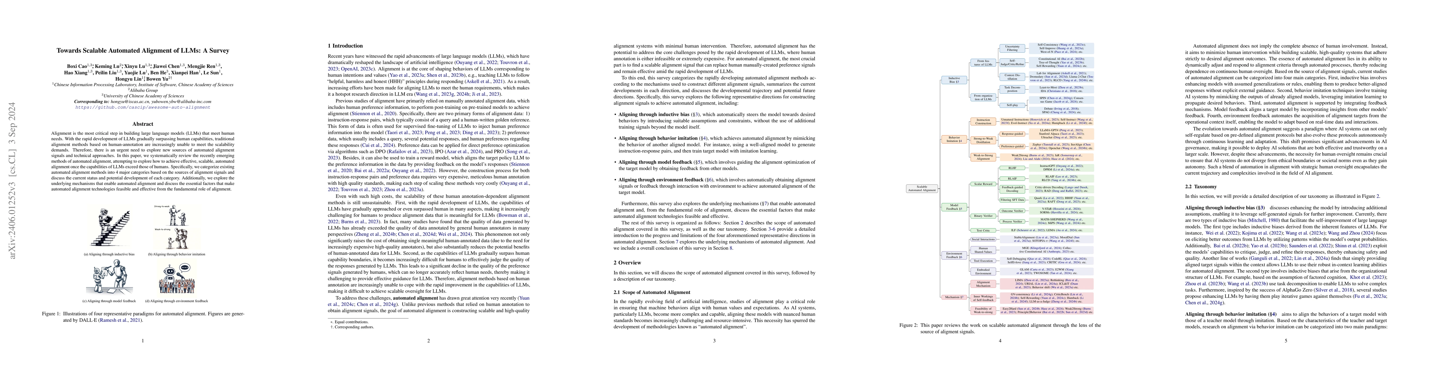 Thumbnail for Towards Scalable Automated Alignment of LLMs: A Survey