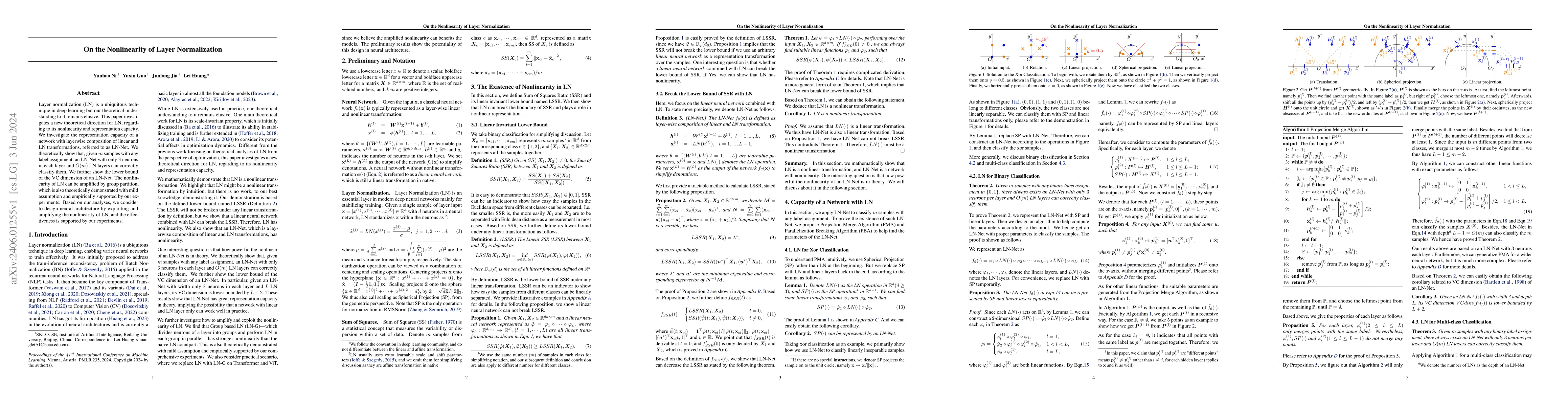 Thumbnail for On the Nonlinearity of Layer Normalization