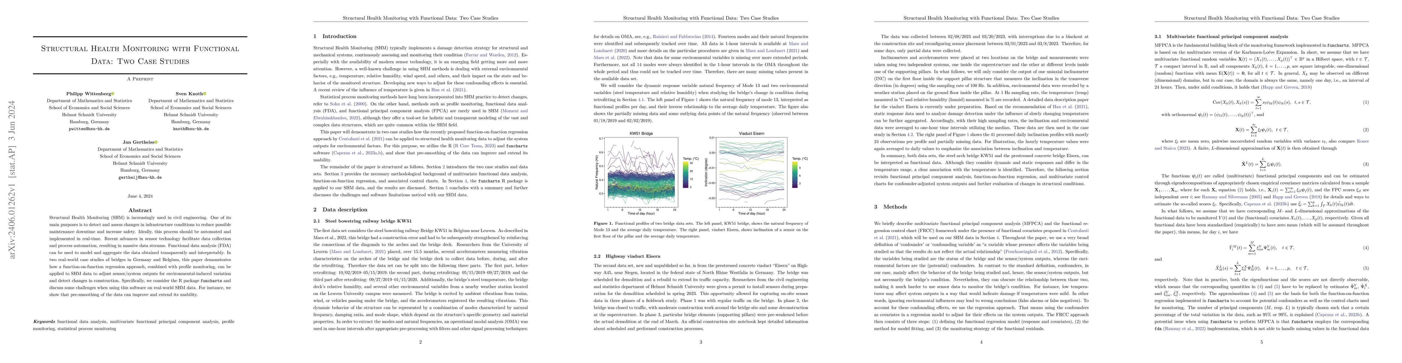 Thumbnail for Structural Health Monitoring with Functional Data: Two Case Studies