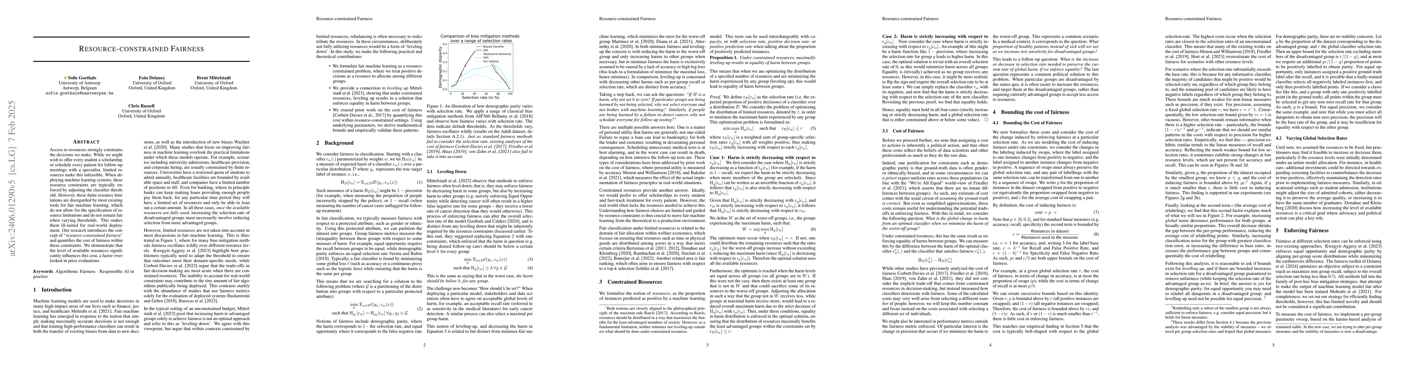 Thumbnail for Resource-constrained Fairness