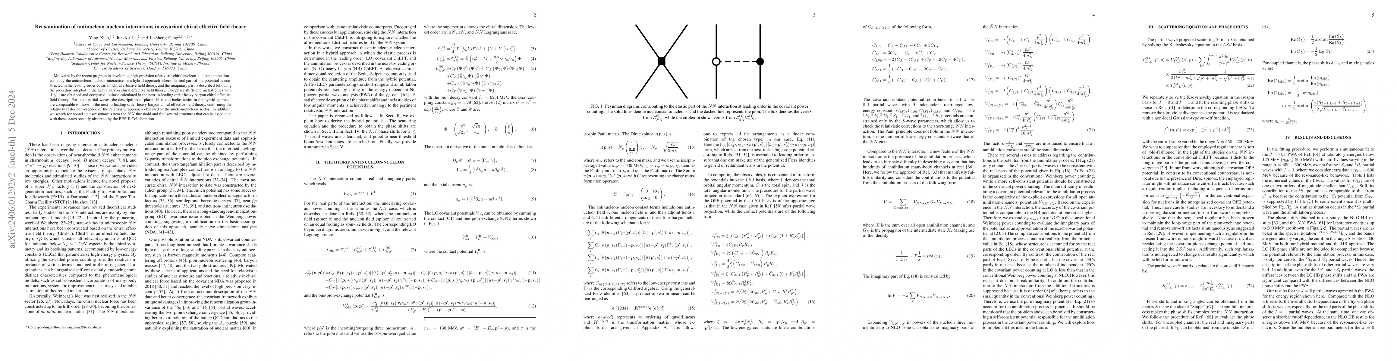 Thumbnail for Antinucleon-nucleon interactions in covariant chiral effective field
  theory