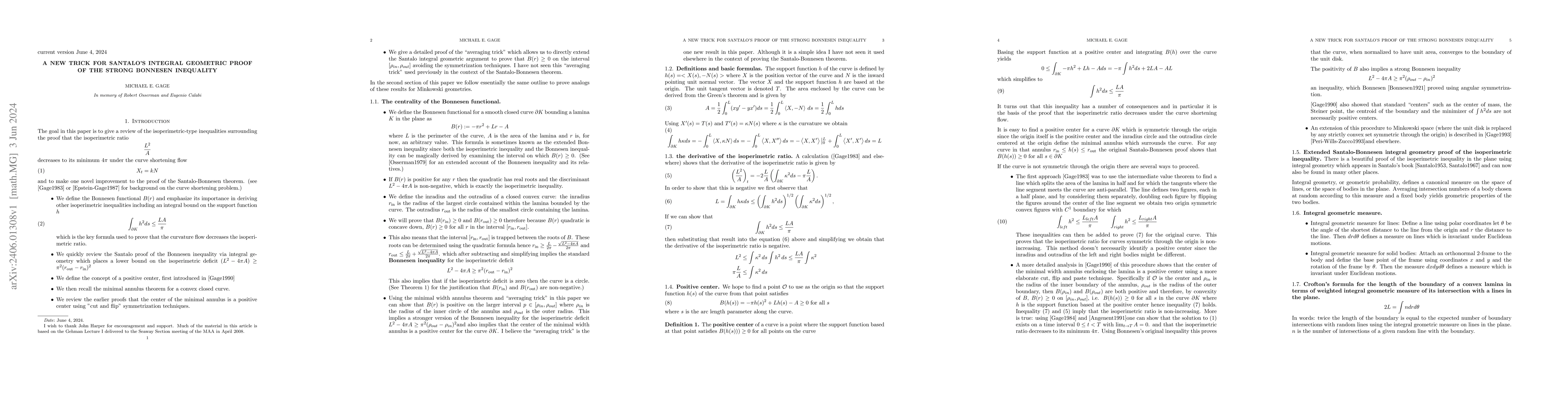 Thumbnail for A new trick for for Santalo's integral geometric proof of the strong
  Bonnesen inequality