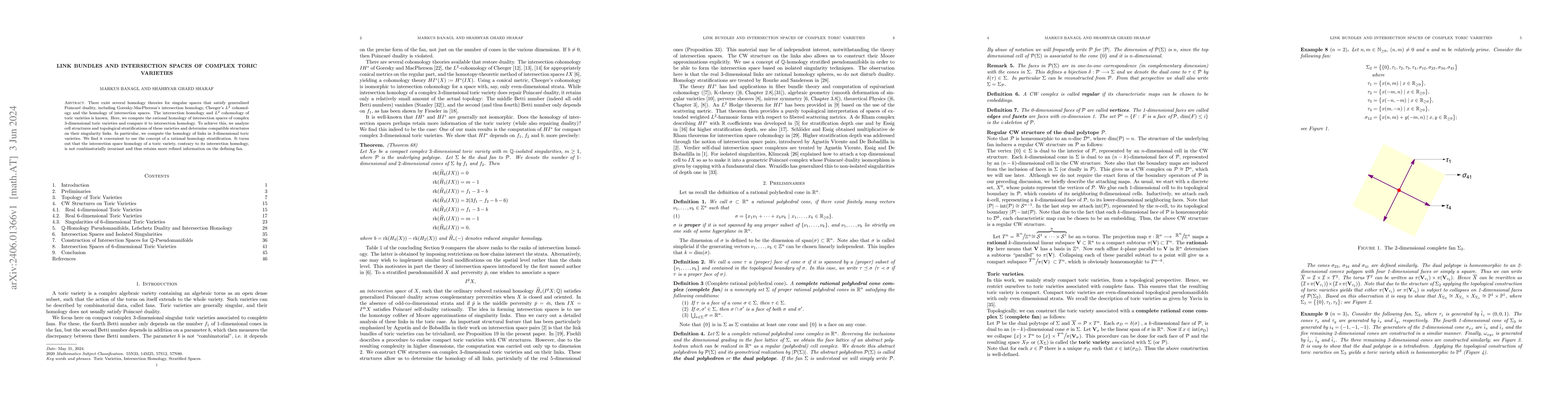 Thumbnail for Link Bundles and Intersection Spaces of Complex Toric Varieties
