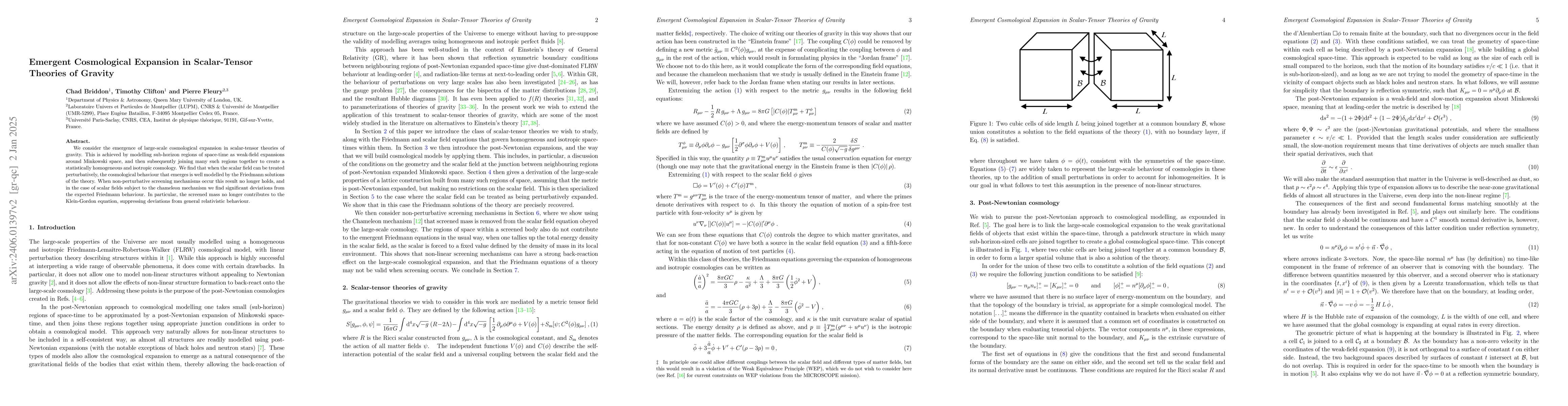 Thumbnail for Emergent Cosmological Expansion in Scalar-Tensor Theories of Gravity