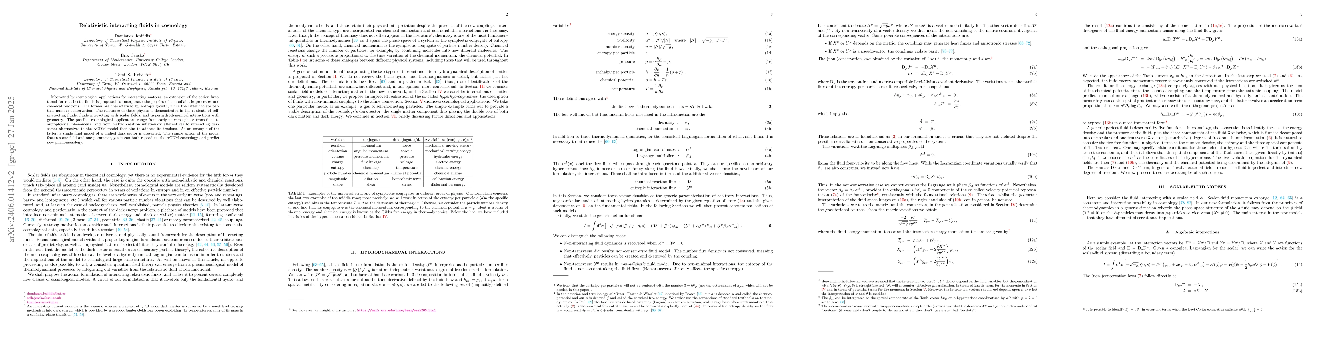 Thumbnail for Relativistic interacting fluids in cosmology
