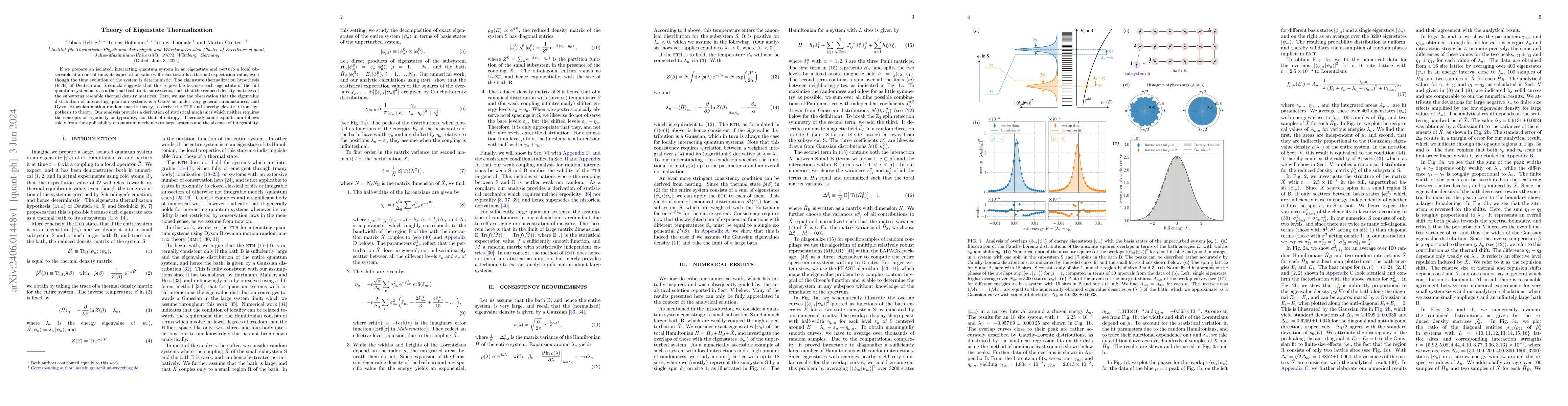Thumbnail for Theory of Eigenstate Thermalisation