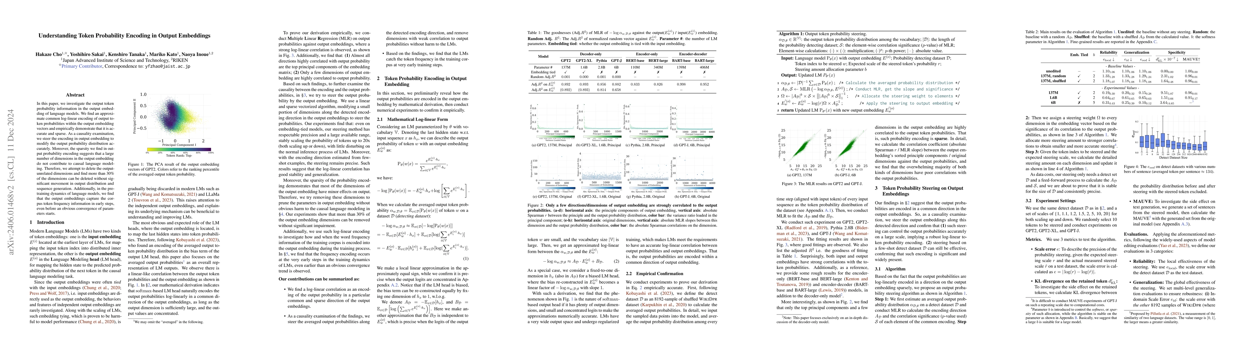 Thumbnail for Understanding Token Probability Encoding in Output Embeddings