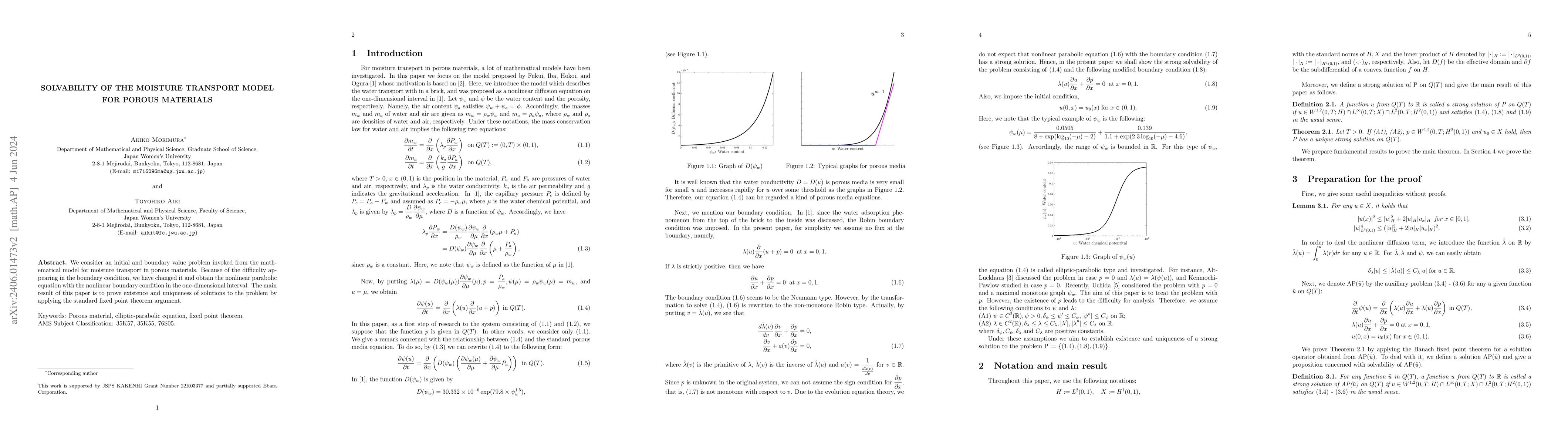 Thumbnail for Solvability of the moisture transport model for porous materials