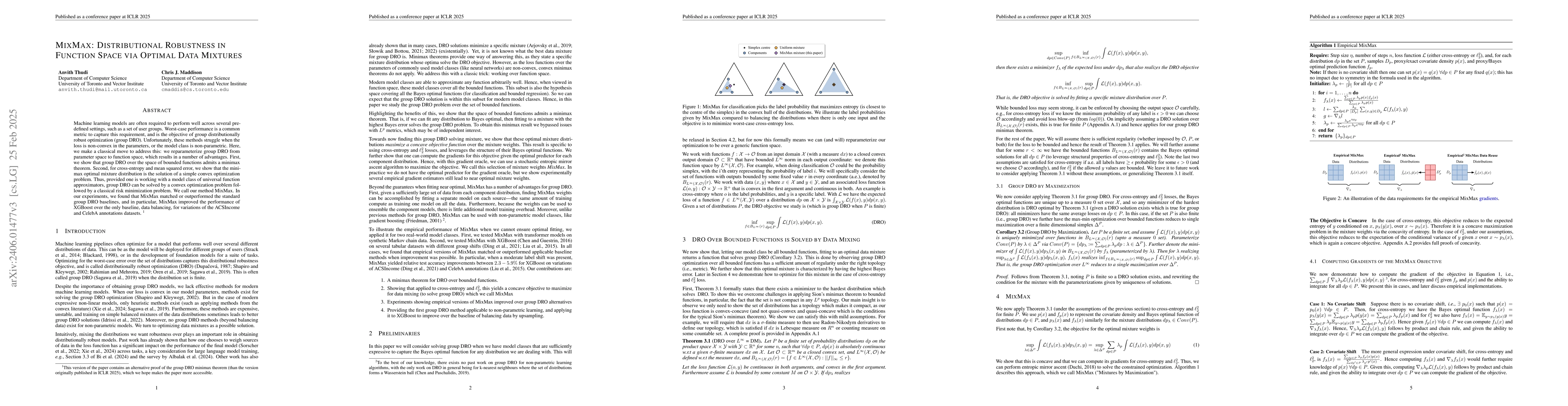 Thumbnail for Finding Optimally Robust Data Mixtures via Concave Maximization