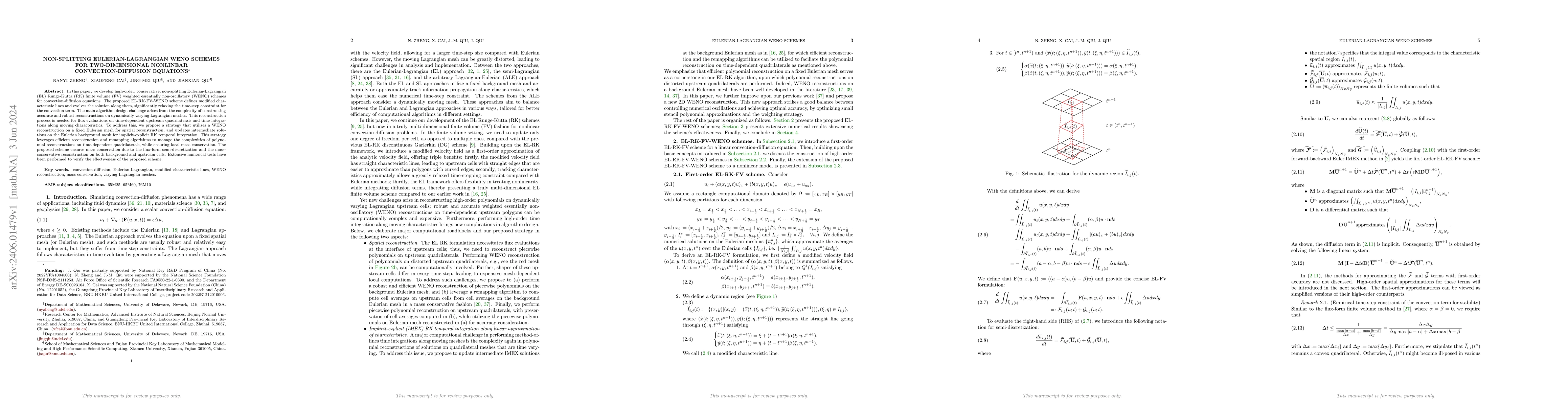Thumbnail for Non-splitting Eulerian-Lagrangian WENO schemes for two-dimensional
  nonlinear convection-diffusion equations