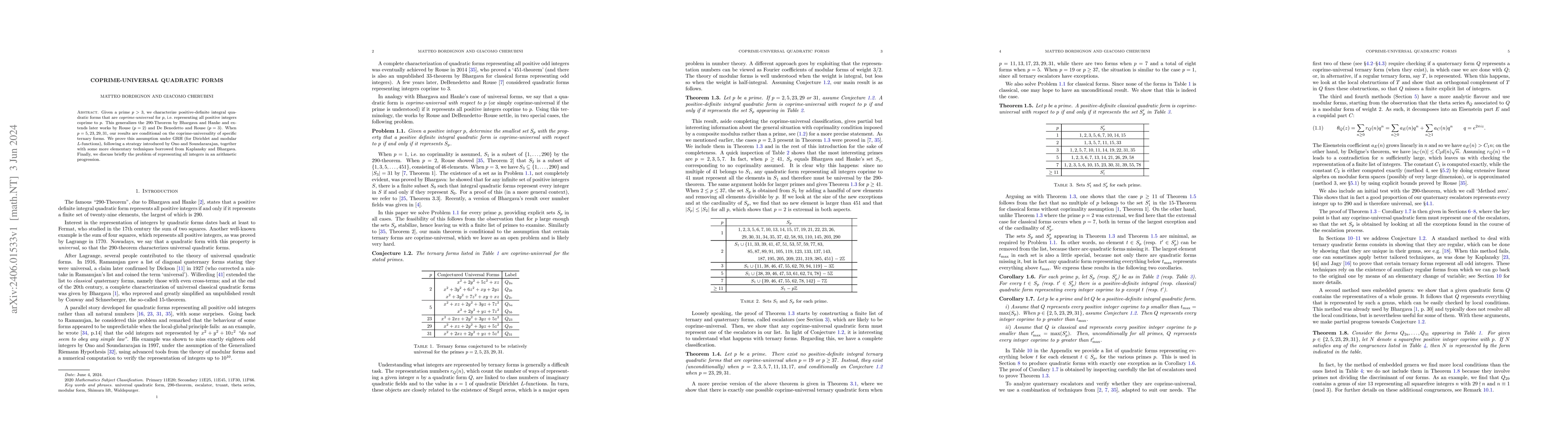 Thumbnail for Coprime-Universal Quadratic Forms
