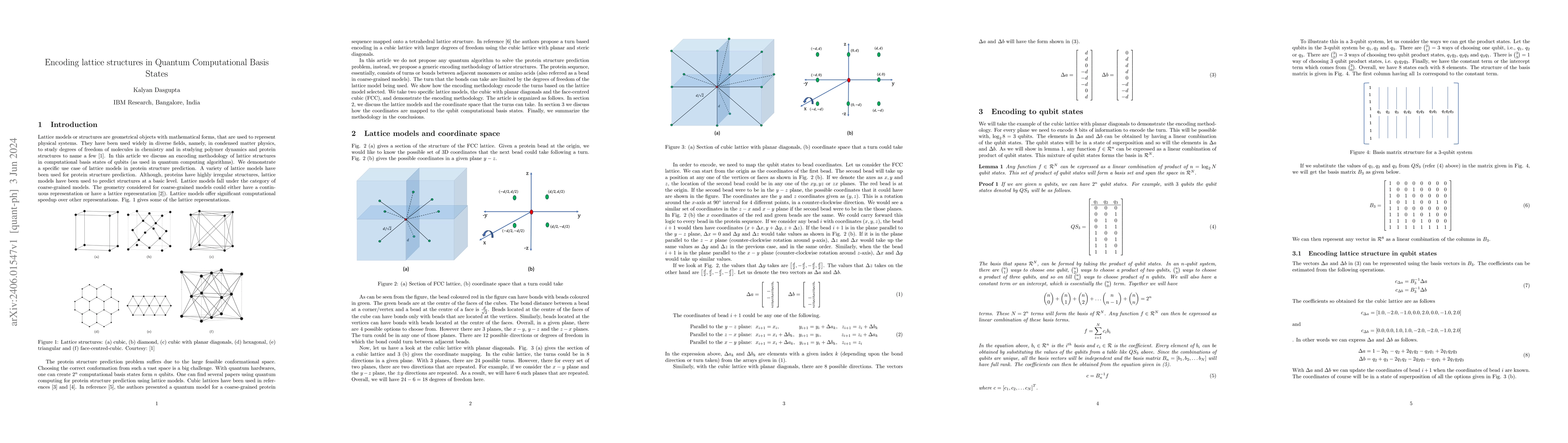 Thumbnail for Encoding lattice structures in Quantum Computational Basis States