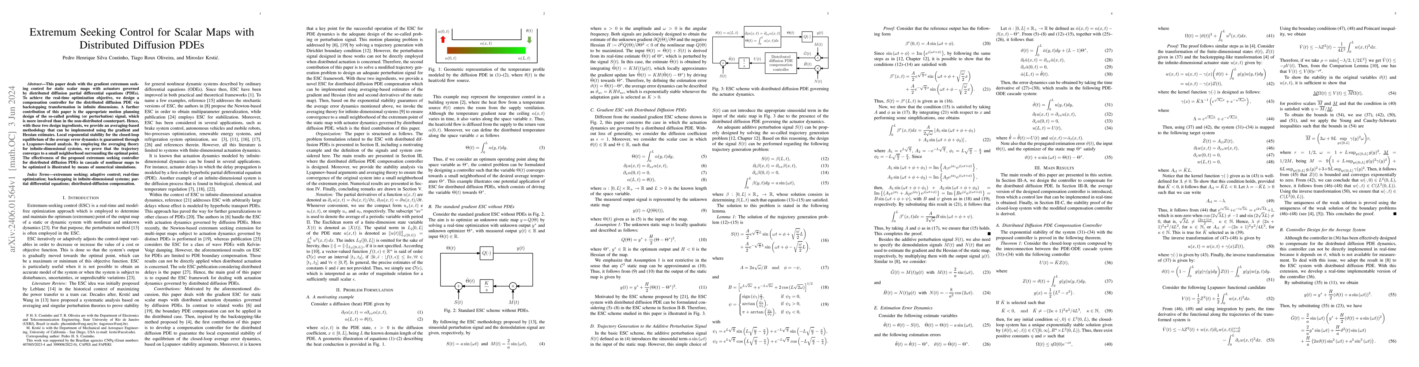 Thumbnail for Extremum Seeking Control for Scalar Maps with Distributed Diffusion PDEs