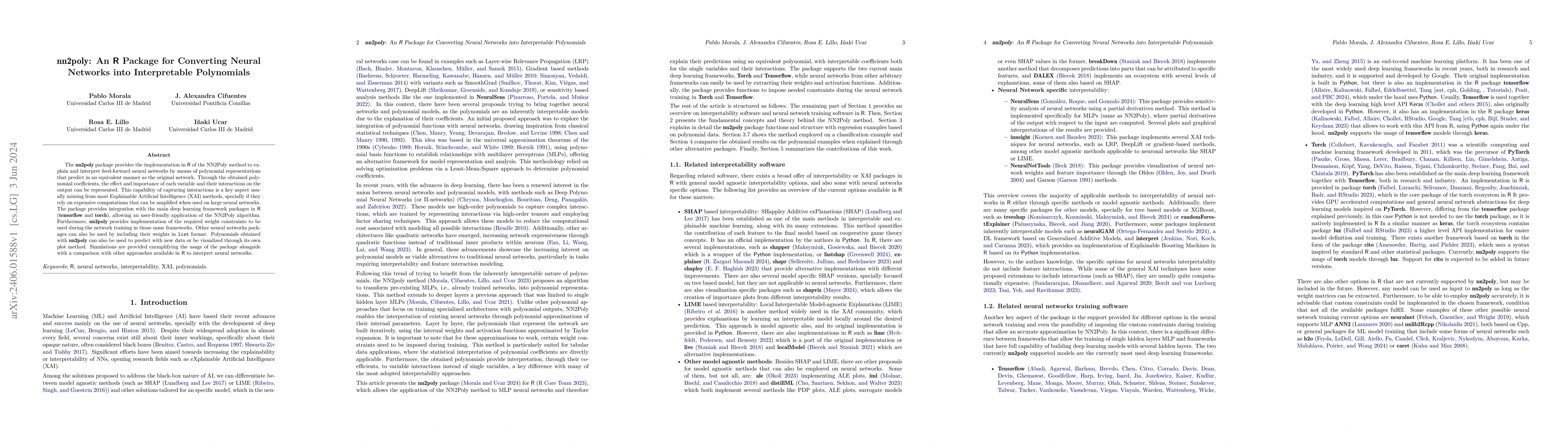 Thumbnail for nn2poly: An R Package for Converting Neural Networks into Interpretable
  Polynomials