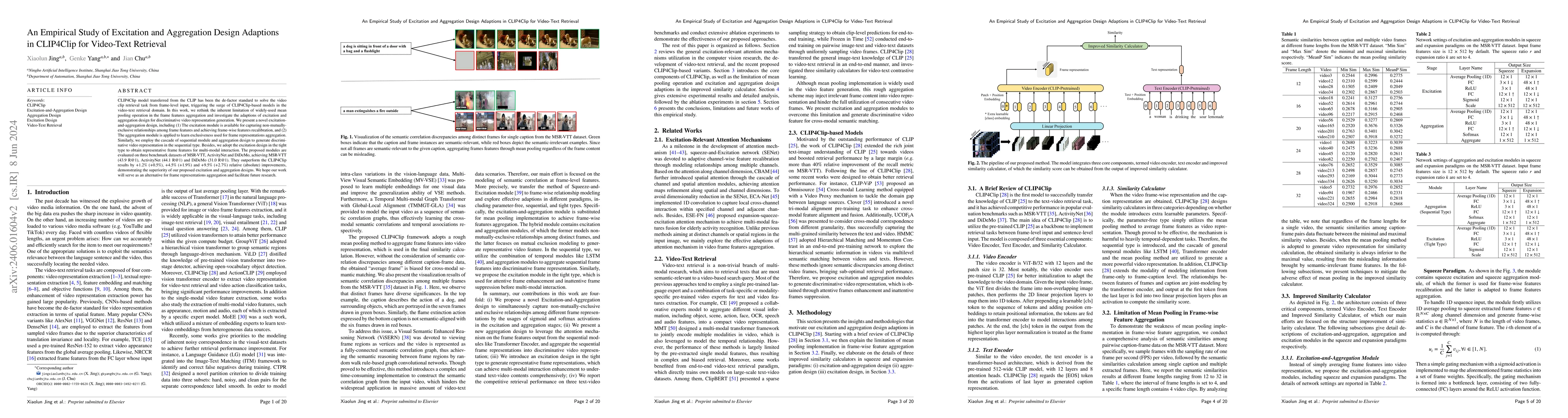 Thumbnail for An Empirical Study of Excitation and Aggregation Design Adaptions in
  CLIP4Clip for Video-Text Retrieval