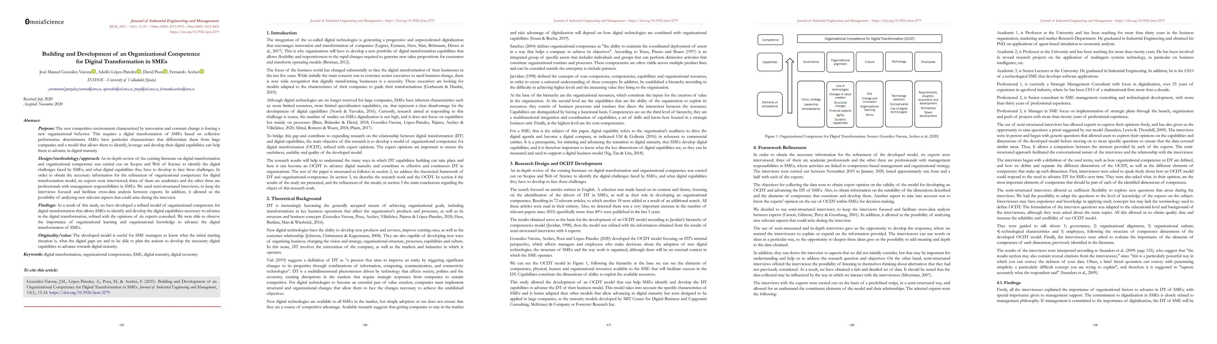 Thumbnail for Building and development of an organizational competence for digital
  transformation in SMEs