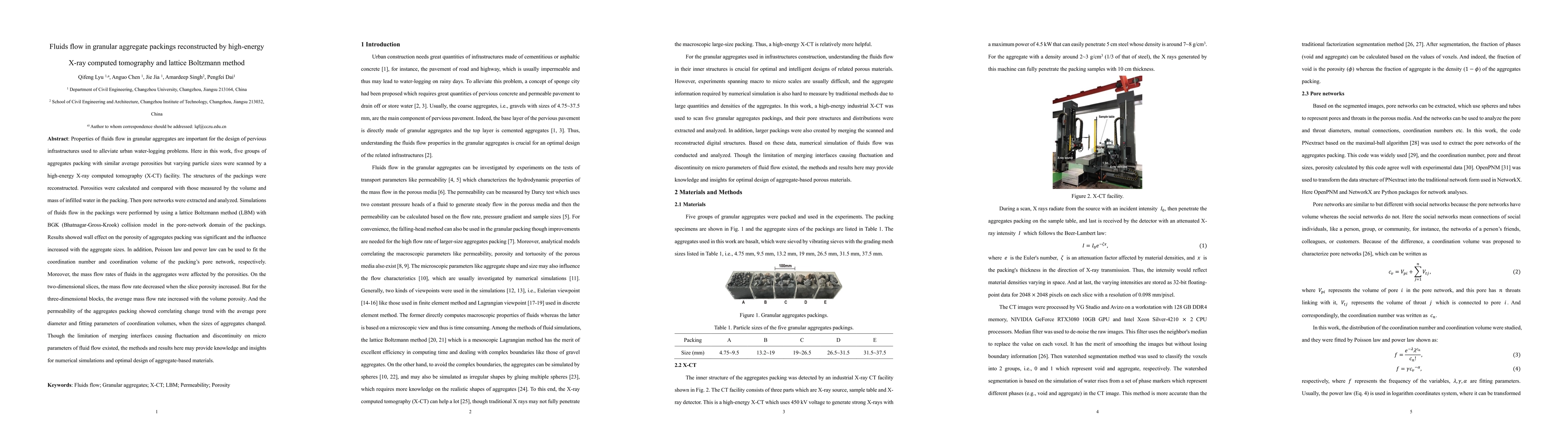 Thumbnail for Fluids flow in granular aggregate packings reconstructed by high-energy
  X-ray computed tomography and lattice Boltzmann method