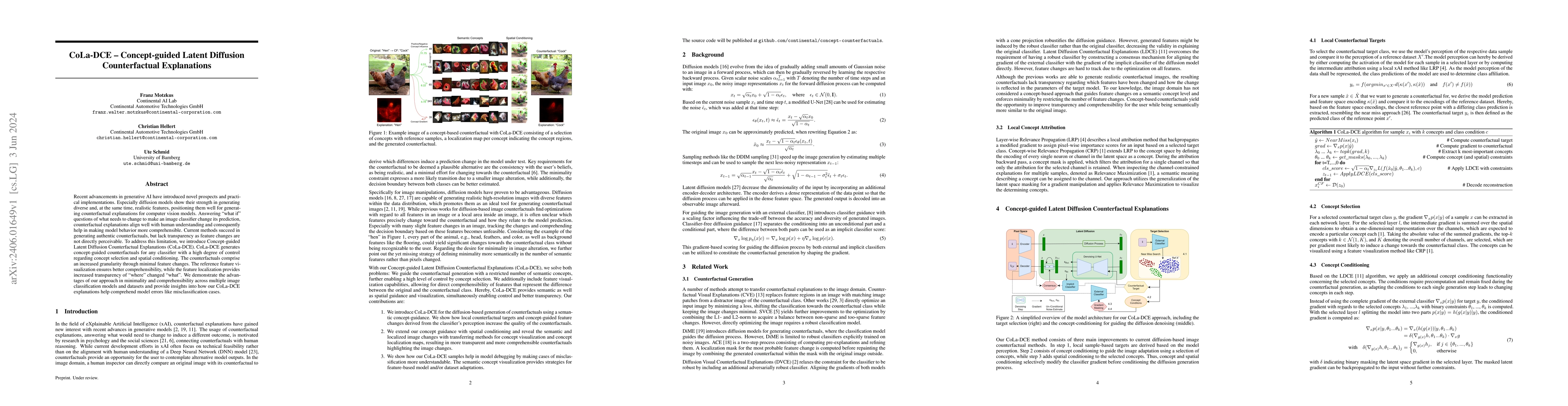 Thumbnail for CoLa-DCE -- Concept-guided Latent Diffusion Counterfactual Explanations