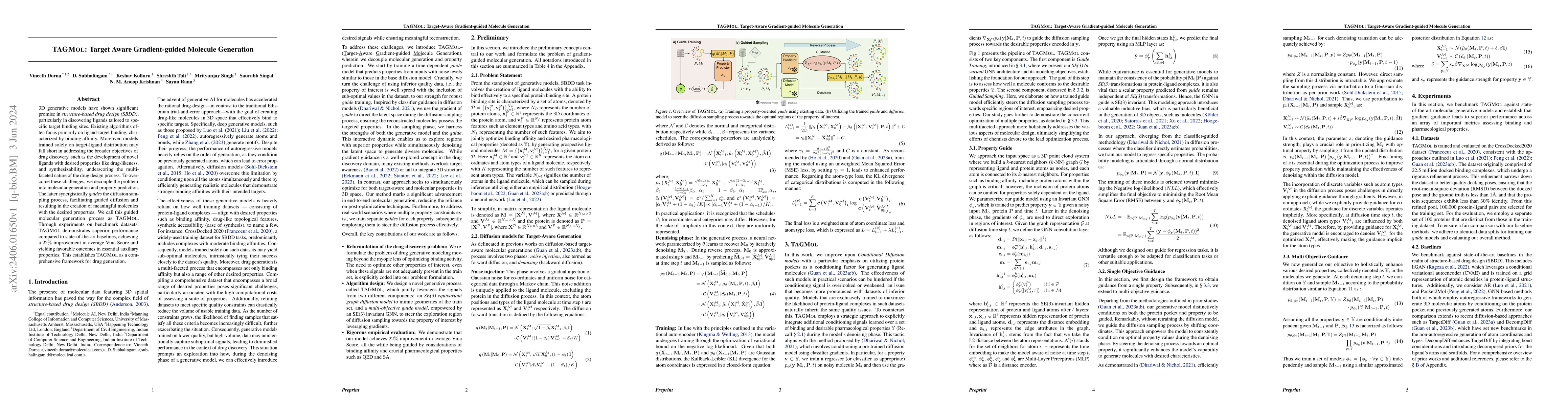Thumbnail for TAGMol: Target-Aware Gradient-guided Molecule Generation