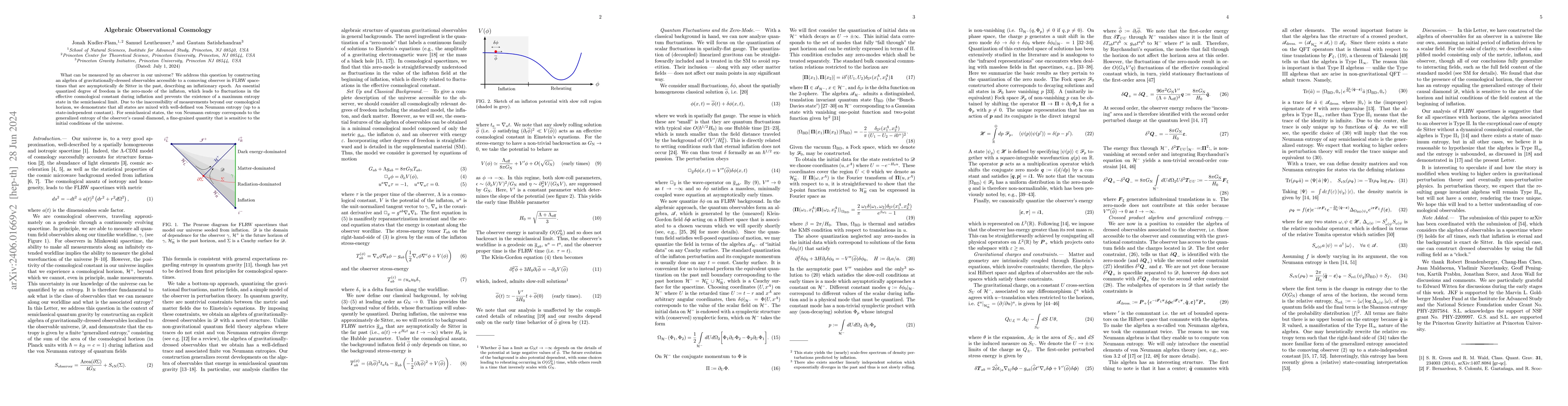 Thumbnail for Algebraic Observational Cosmology
