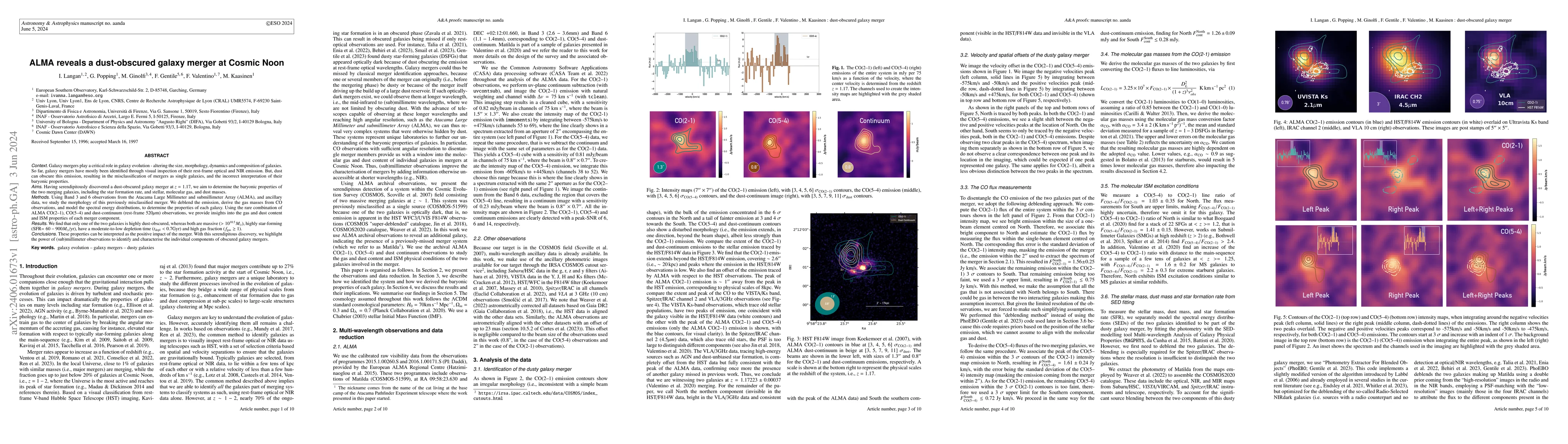 Thumbnail for ALMA reveals a dust-obscured galaxy merger at Cosmic Noon