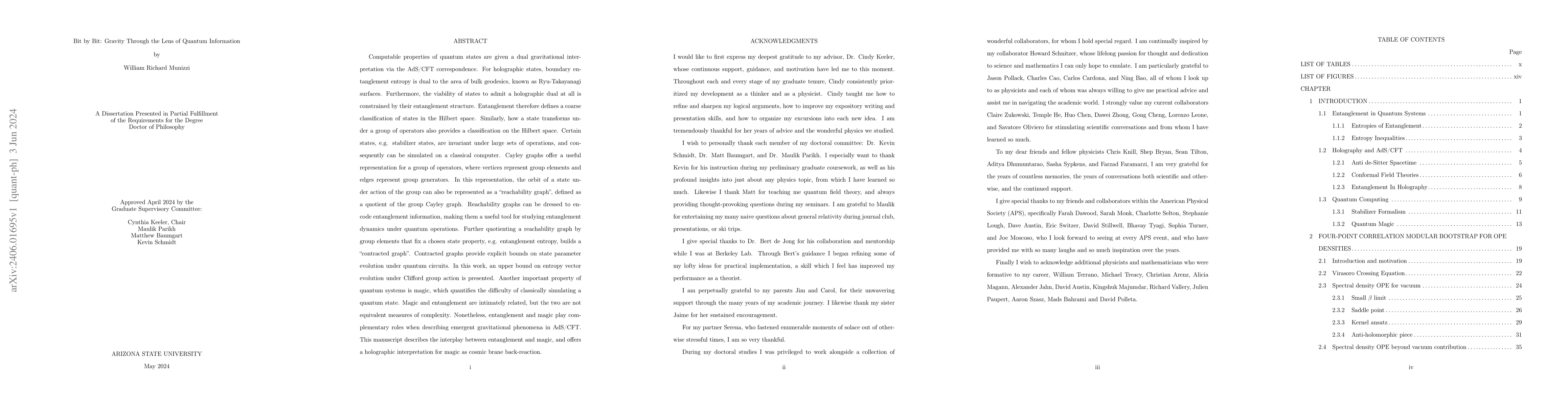 Thumbnail for Bit by Bit: Gravity Through the Lens of Quantum Information