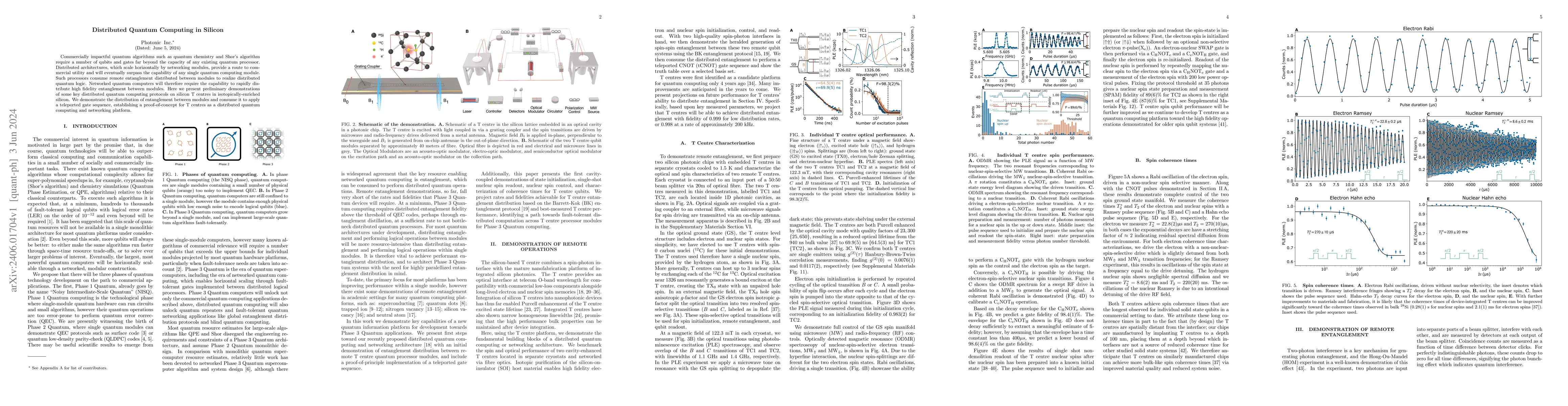 Thumbnail for Distributed Quantum Computing in Silicon