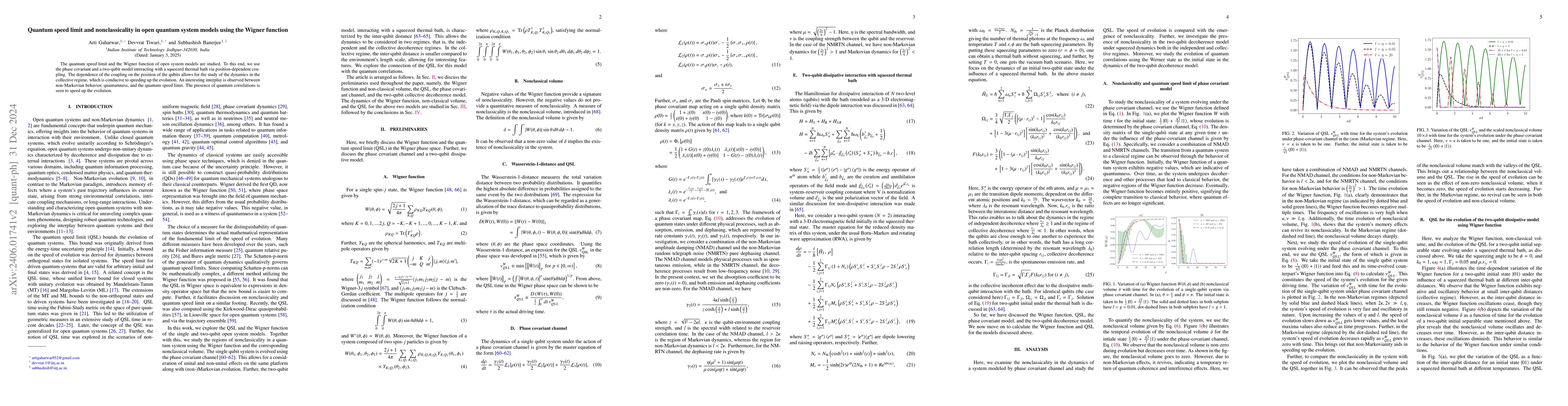 Thumbnail for Quantum speed limit of open quantum system models using the Wigner
  function