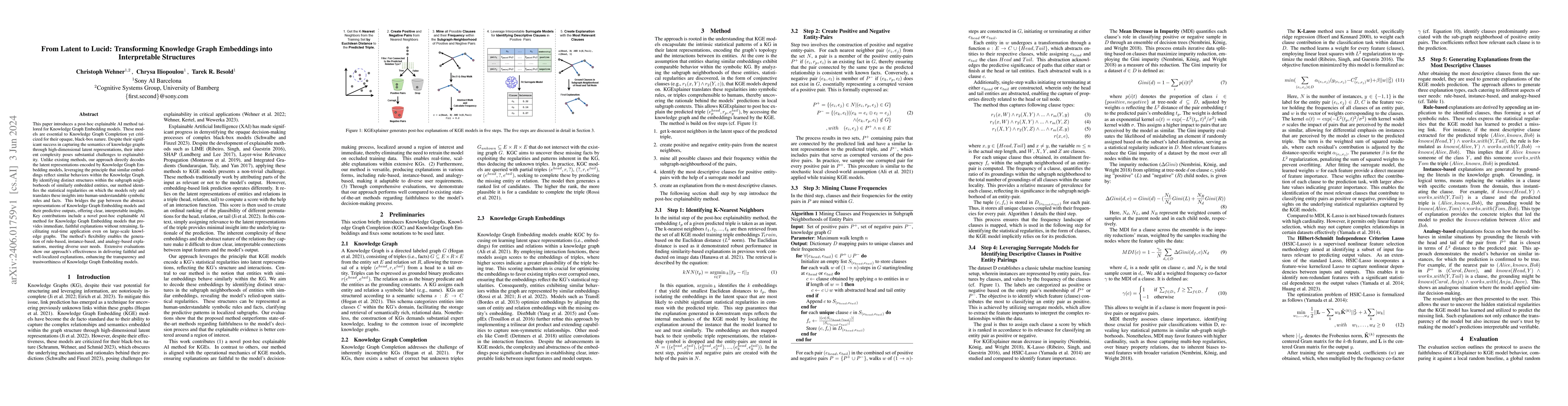 Thumbnail for From Latent to Lucid: Transforming Knowledge Graph Embeddings into
  Interpretable Structures
