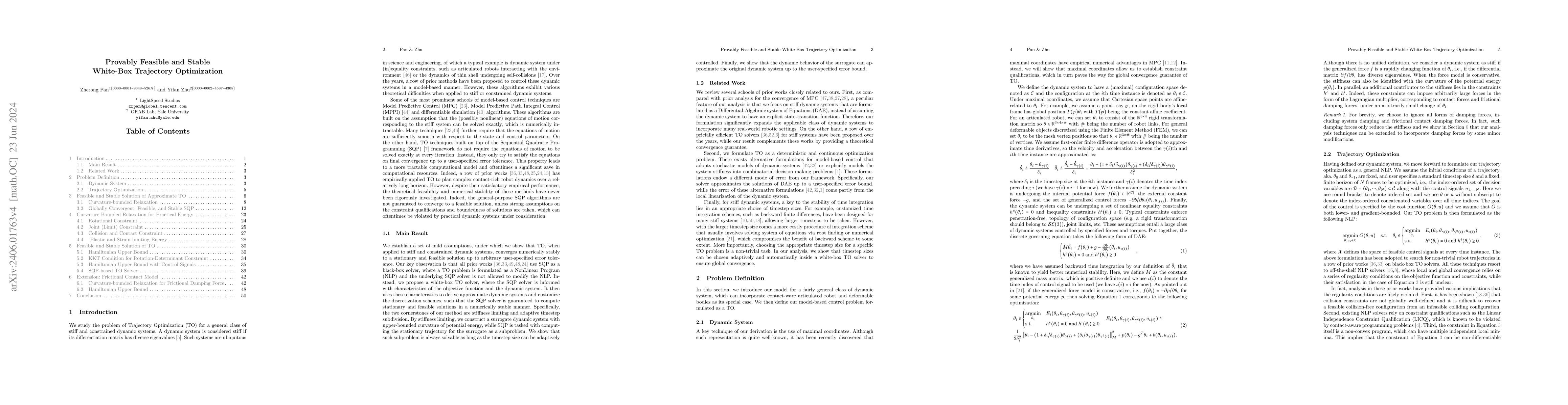 Thumbnail for Provably Feasible and Stable White-Box Trajectory Optimization