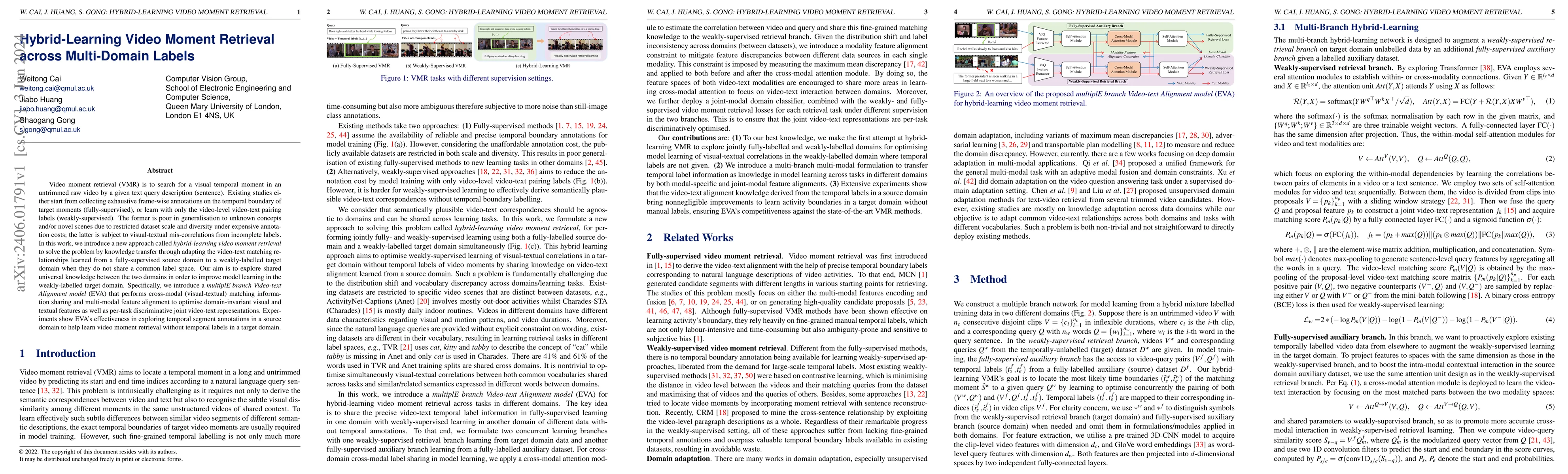 Thumbnail for Hybrid-Learning Video Moment Retrieval across Multi-Domain Labels