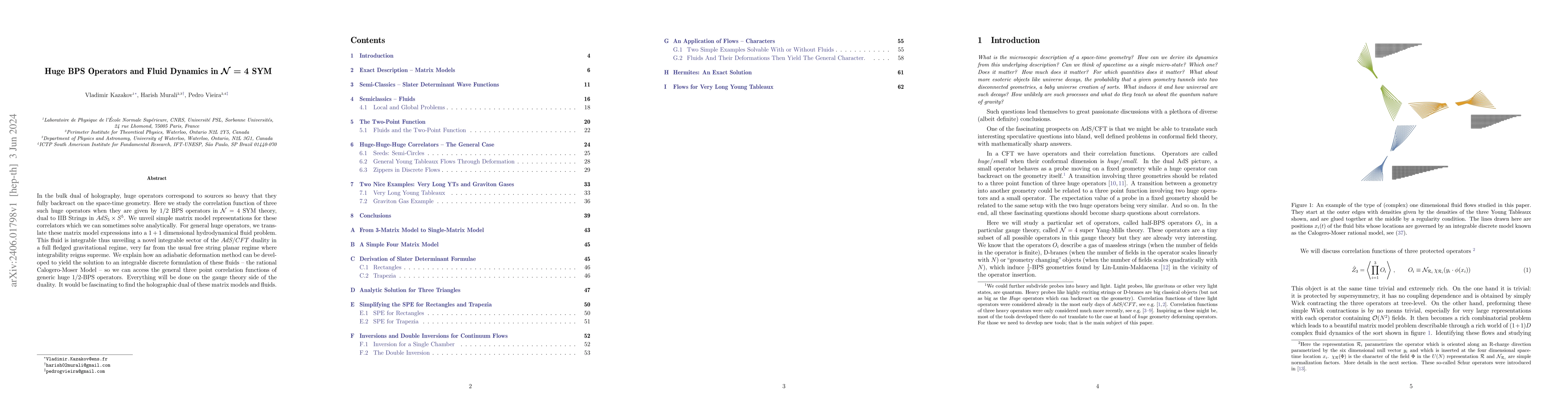 Thumbnail for Huge BPS Operators and Fluid Dynamics in $\mathcal{N}=4$ SYM