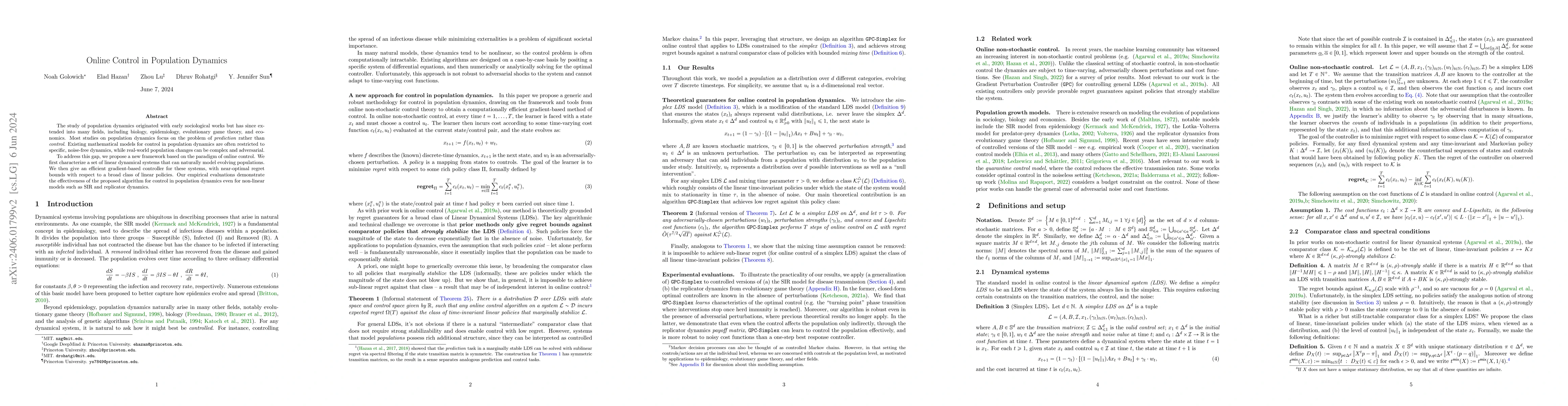 Thumbnail for Online Control in Population Dynamics