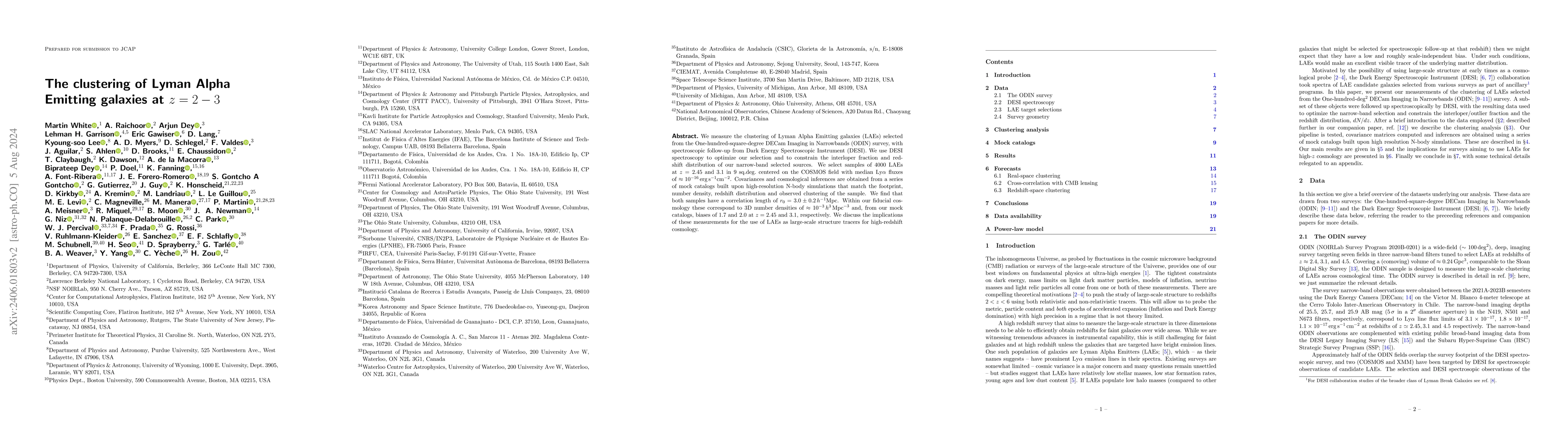 Thumbnail for The clustering of Lyman Alpha Emitting galaxies at z=2-3